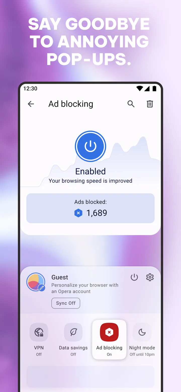 Opera: Private Web Browser screenshot 3