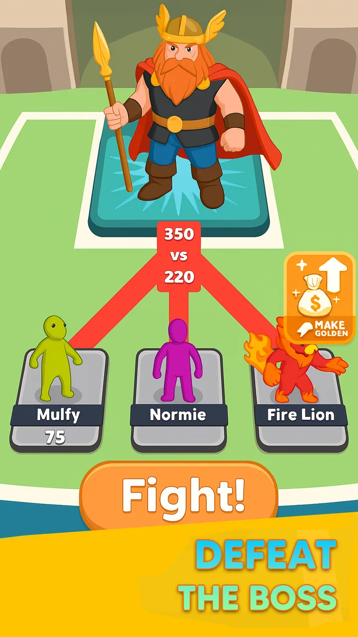 Monster Draft : Merge Runner screenshot 4