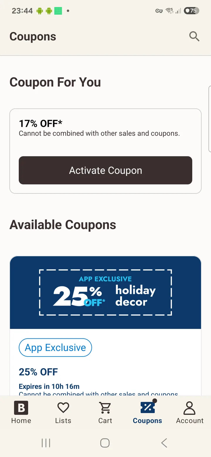 Bed Bath & Beyond screenshot 3