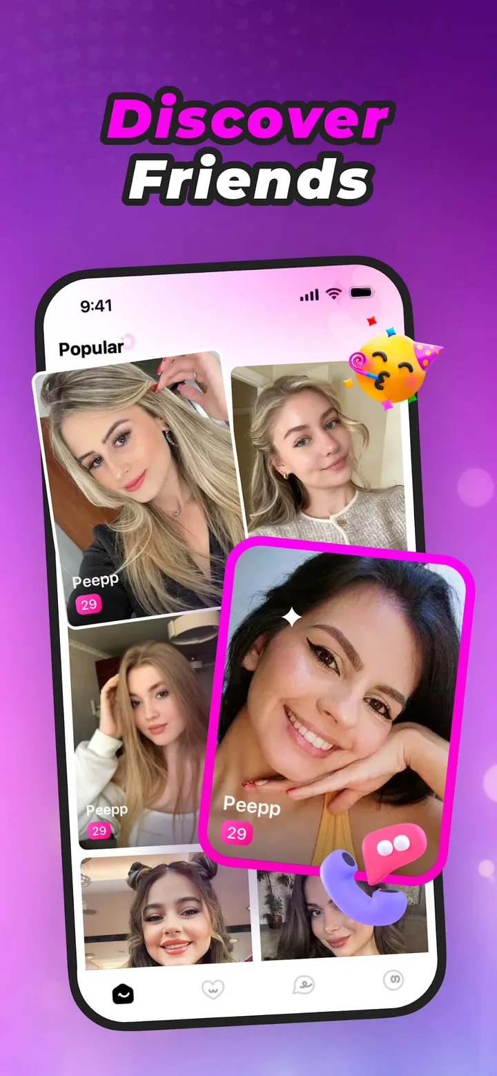 Peepp - Chat, Share and Call screenshot 2