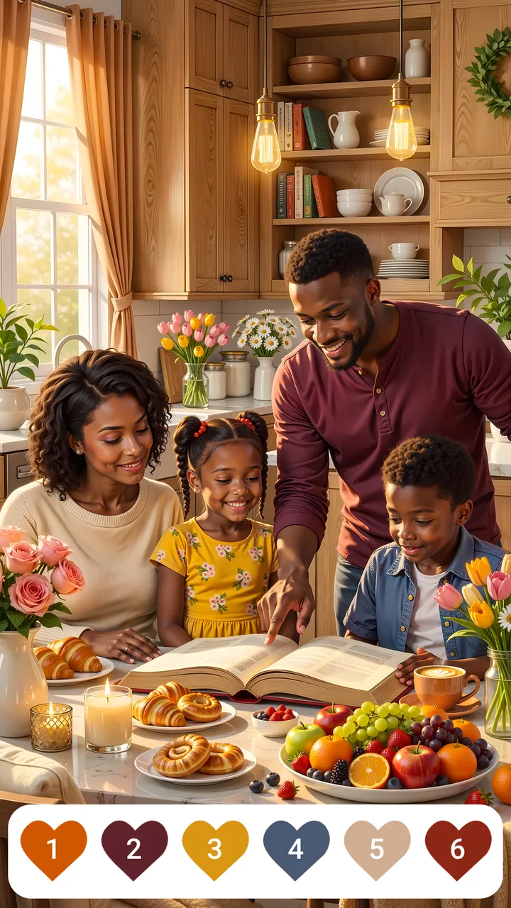 Black Family Paint By Number screenshot 1