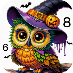 Dark Halloween Color by Number icon