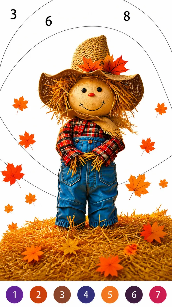 Golden Autumn: Color by Number screenshot 4