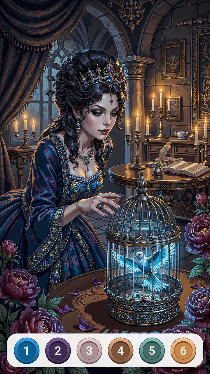 Dark Fairytale Color by Number screenshot 2
