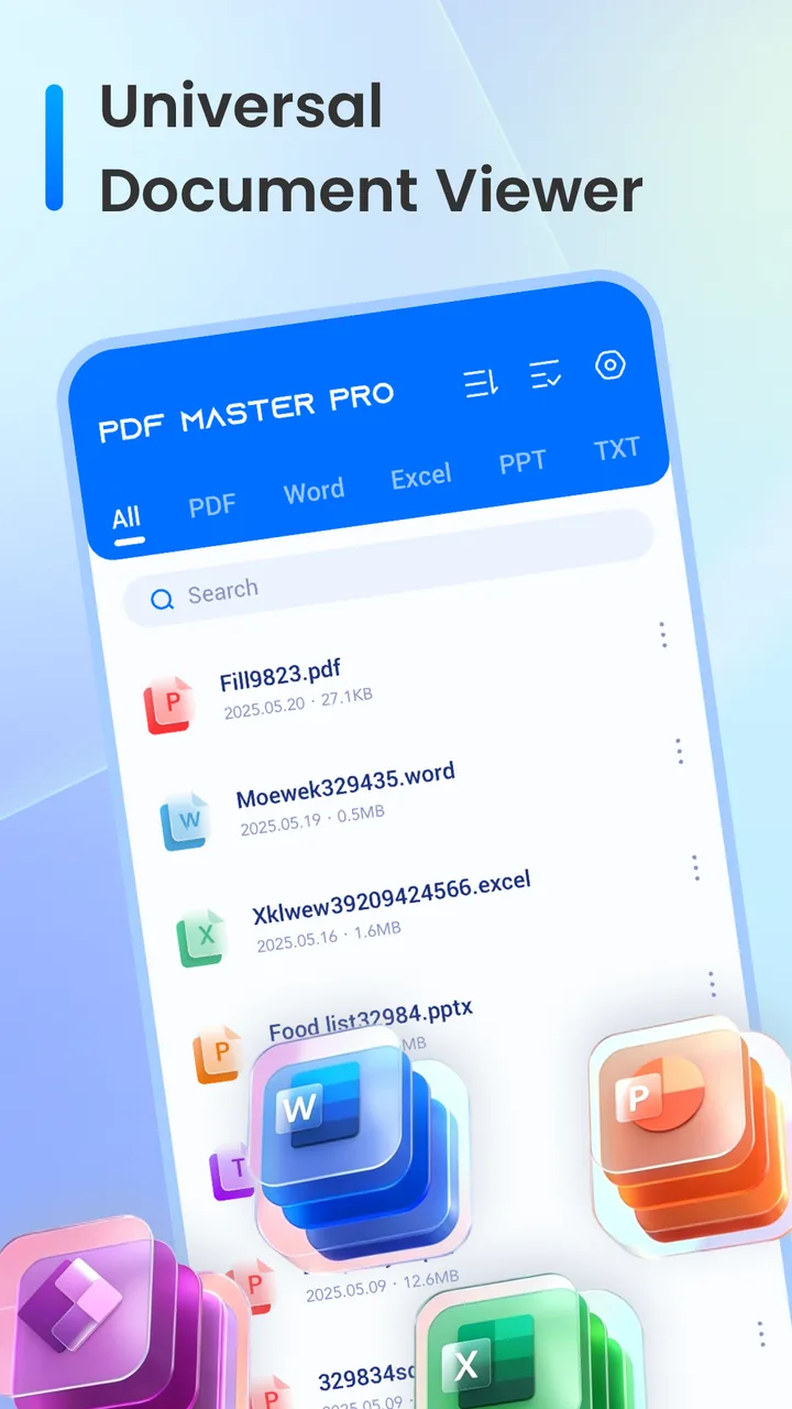 PDF Master Pro & Doc Reader screenshot 1