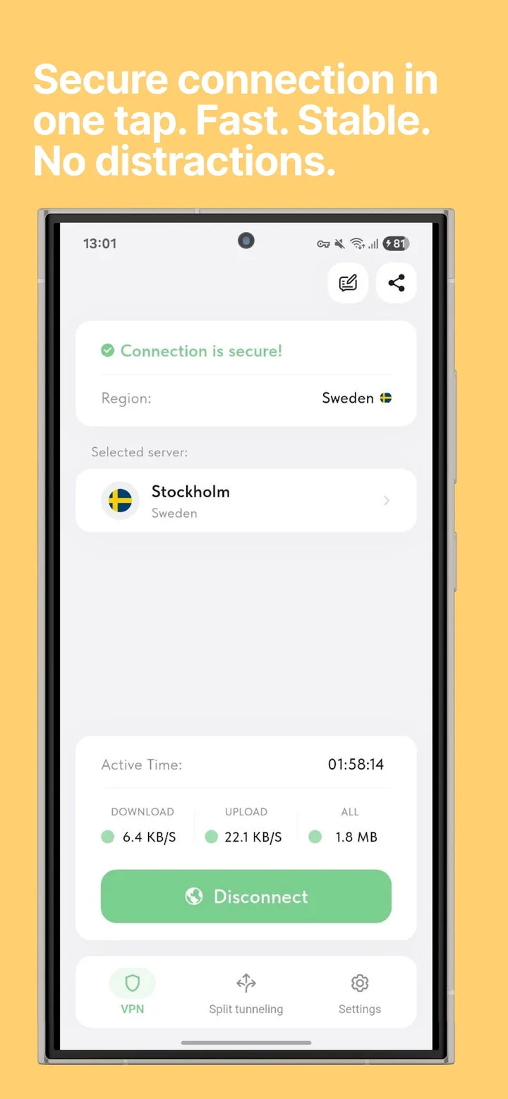 Ping VPN screenshot 1