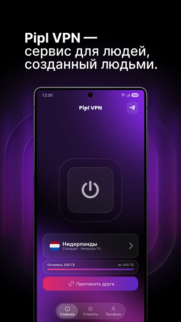Pipl VPN: рабочий впн screenshot 1