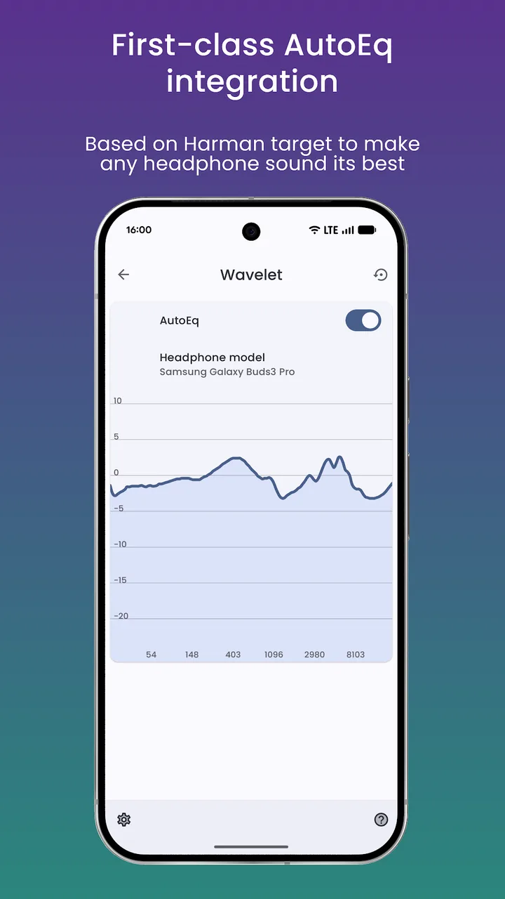 Wavelet: headphone equalizer screenshot 2