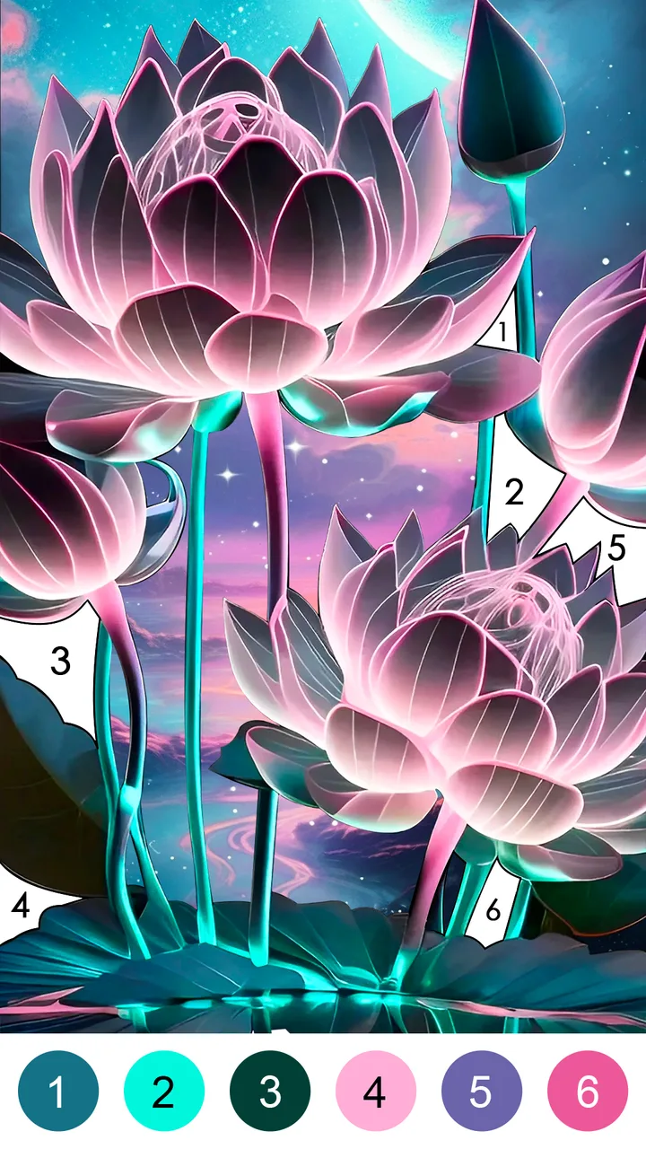 Fantasy Color-Paint By Number screenshot 1