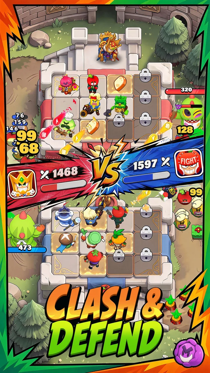 Plants on Fire: Clash & Defend screenshot 1