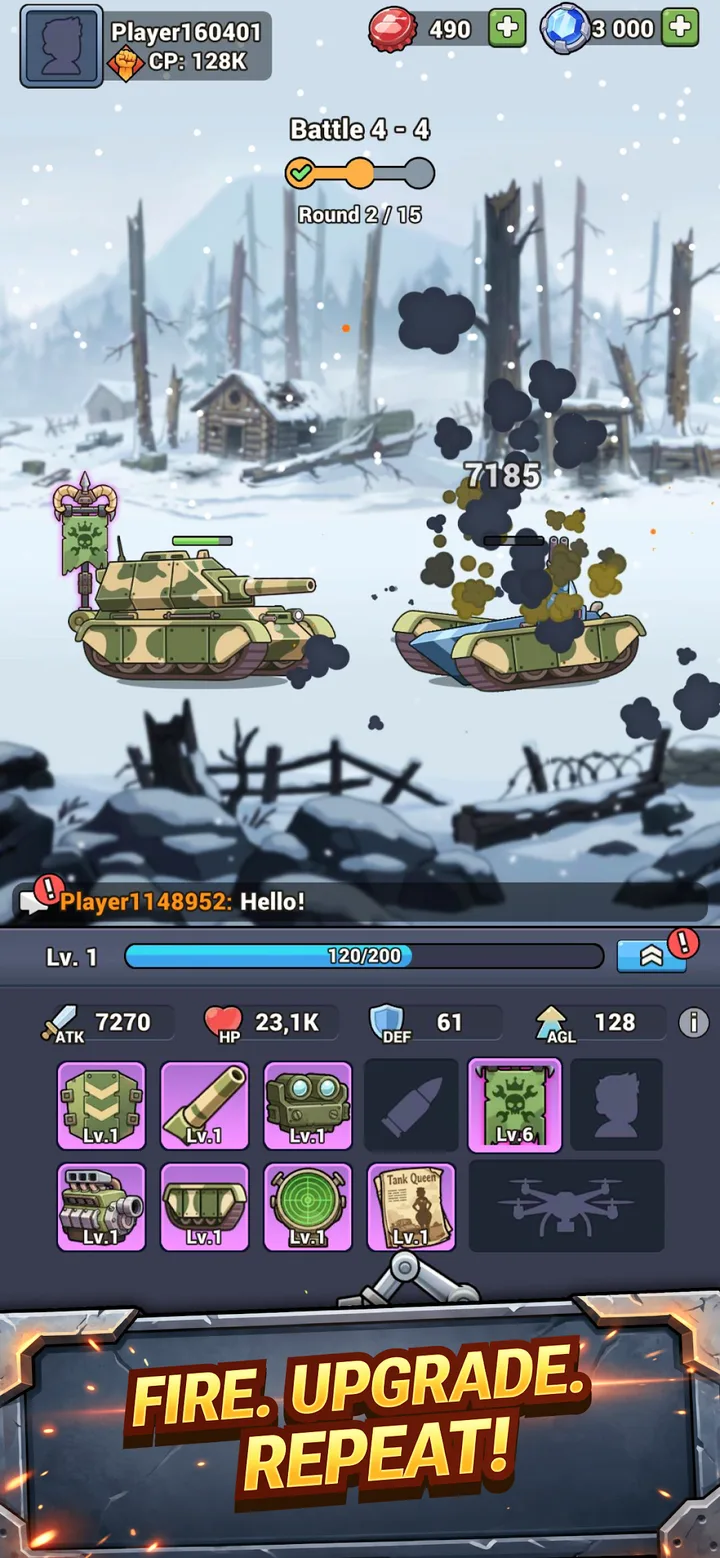Steelborn: Tank Idle RPG screenshot 2