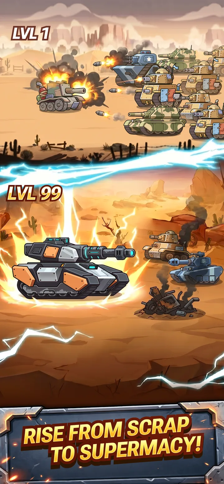 Steelborn: Tank Idle RPG screenshot 4