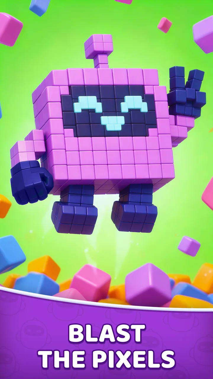 Pixel Blast: Robot Shooter screenshot 1