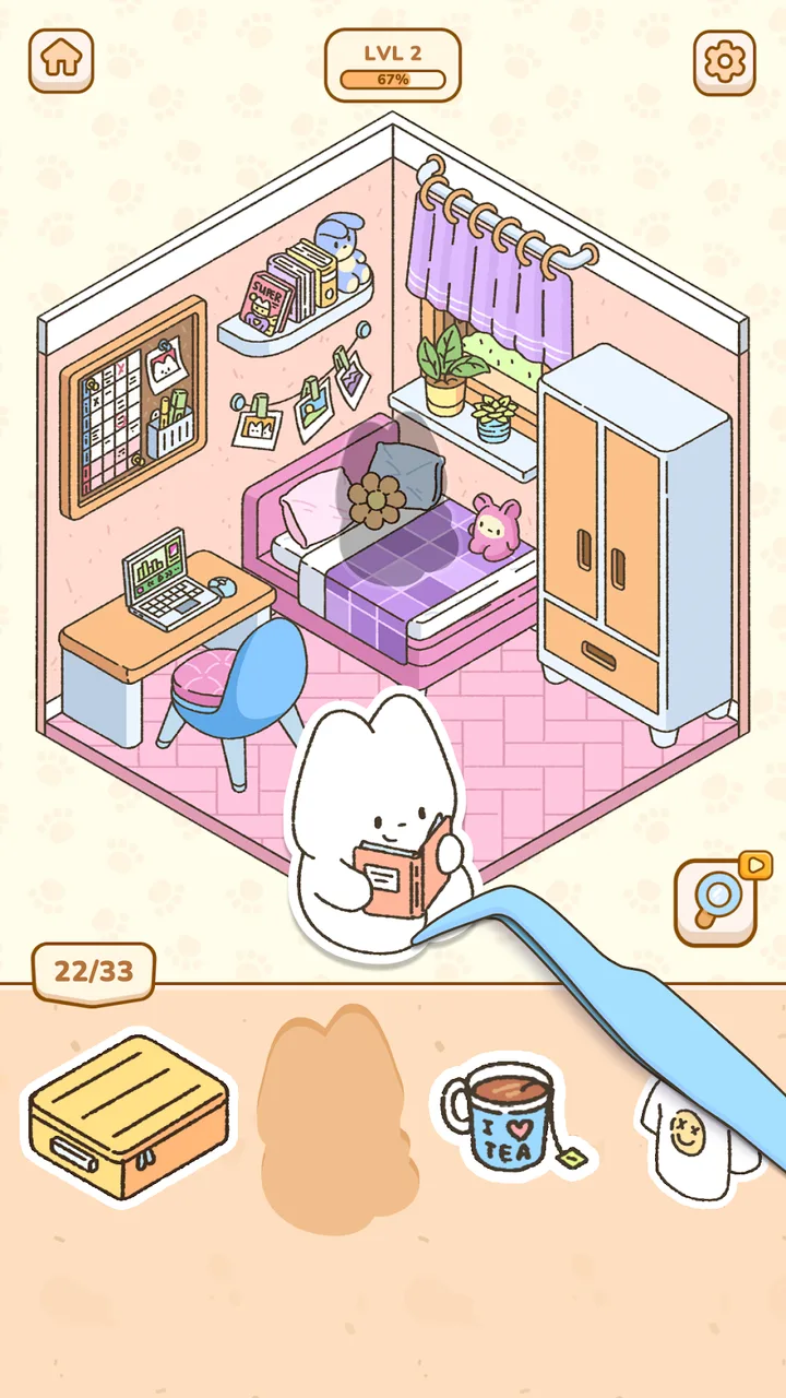 My Sticker Room - Decor Game screenshot 1