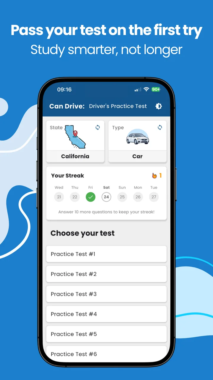 Driver's License Practice Test screenshot 1