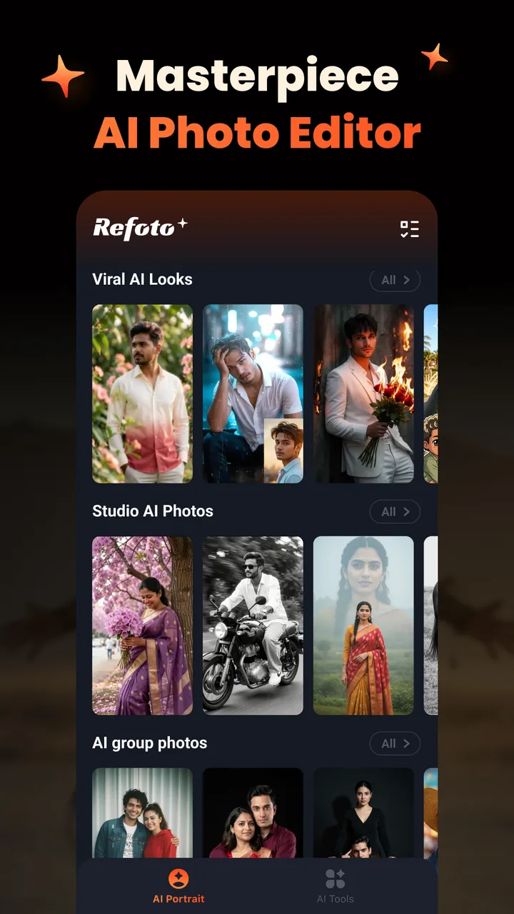 Refoto : AI Photo Studio screenshot 4