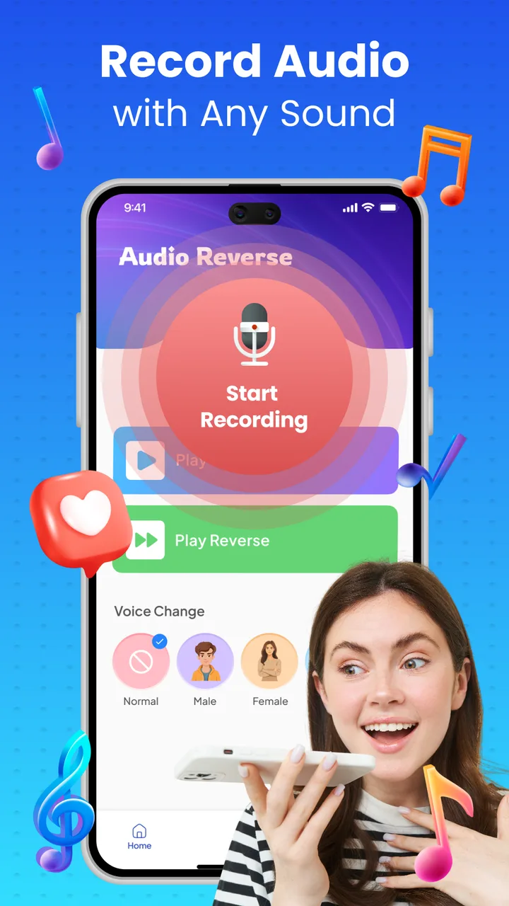 Reverse Audio: Reverse Singing screenshot 2
