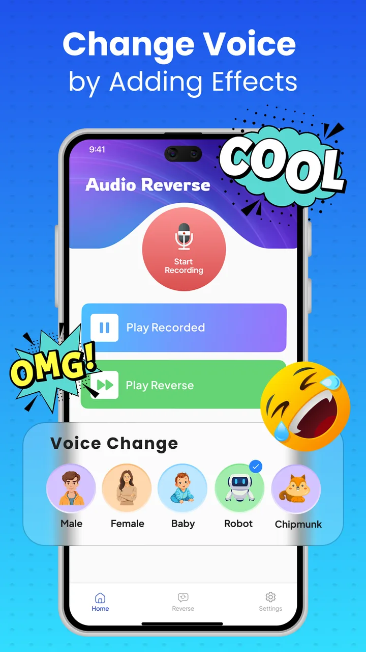Reverse Audio: Reverse Singing screenshot 4