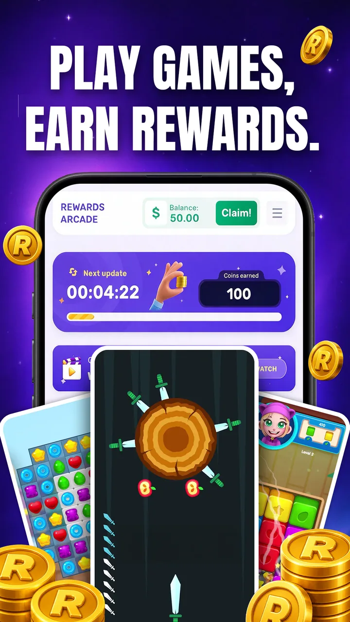 Rewards Arcade: Earn Cash screenshot 1