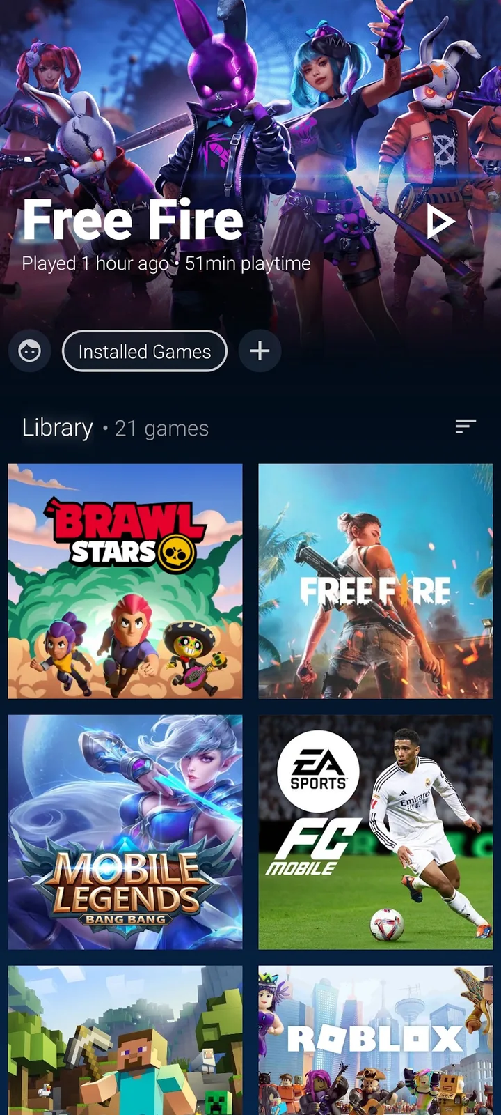 The Arcade · Game Hub Launcher screenshot 1