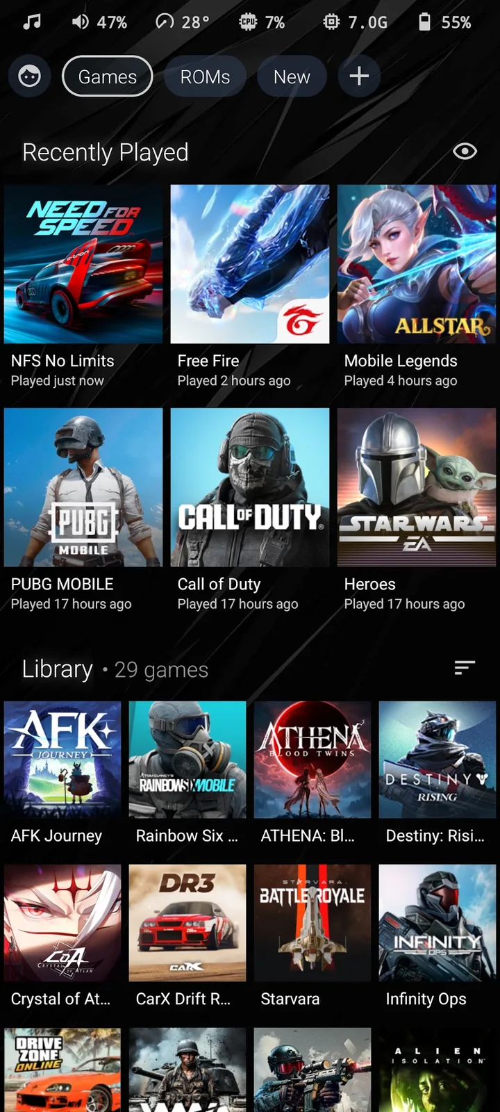The Arcade · Game Hub Launcher screenshot 2