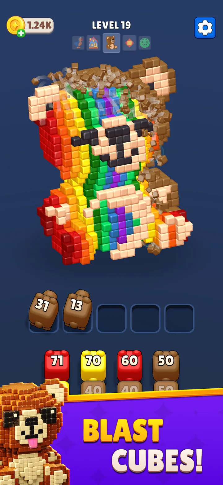 Cube Land Puzzle Game screenshot 1