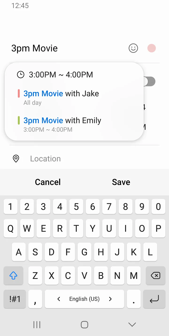 Samsung Calendar screenshot 2