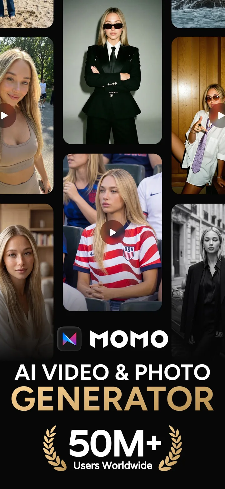 Momo: AI Photo & Video Maker screenshot 1