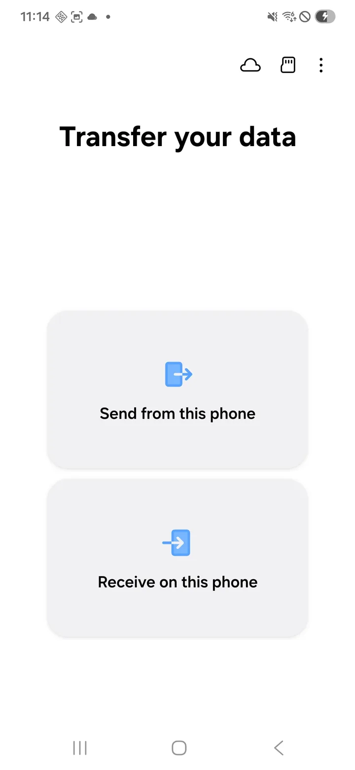 Samsung Smart Switch Mobile screenshot 1
