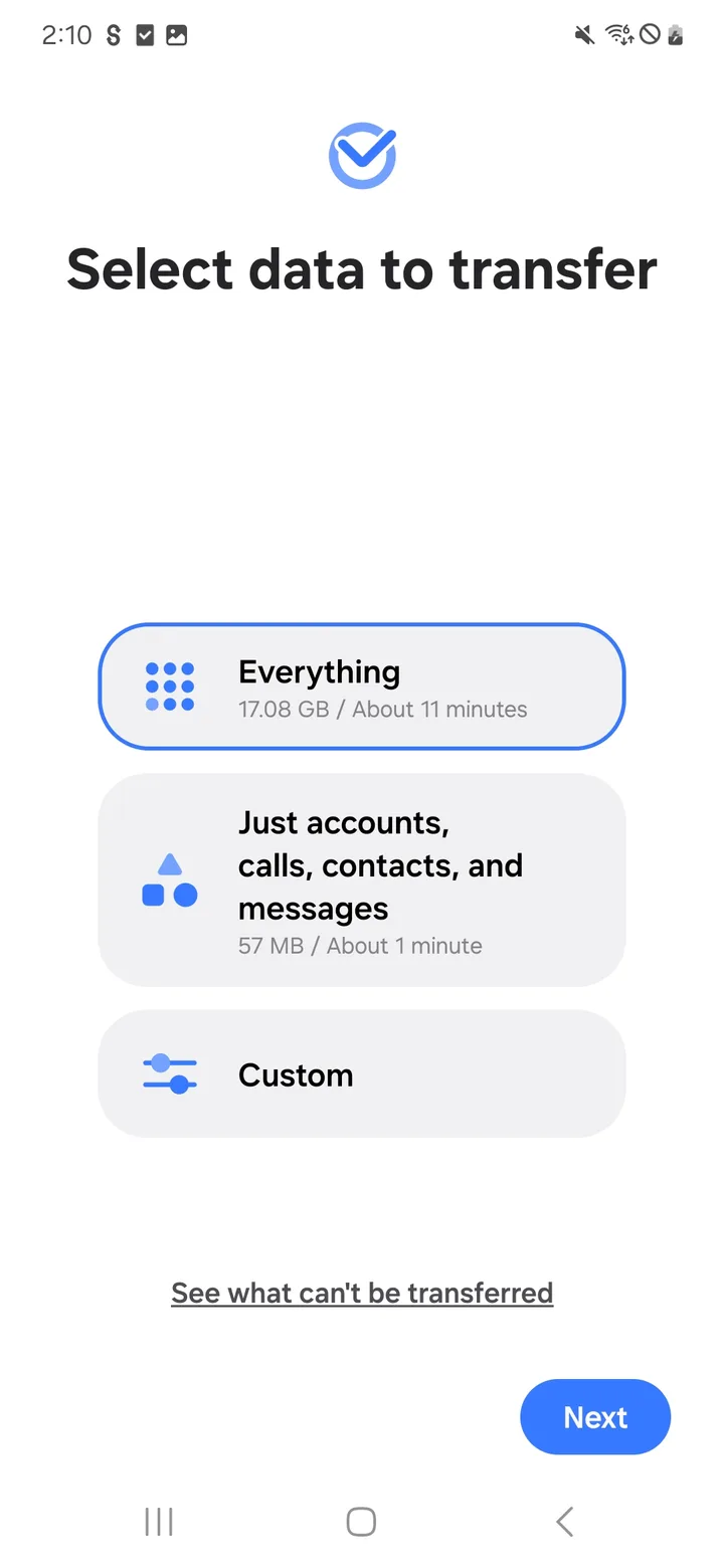 Samsung Smart Switch Mobile screenshot 2