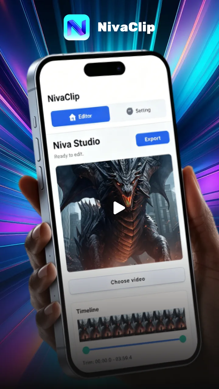 NivaClip: Video Editor & Maker screenshot 1