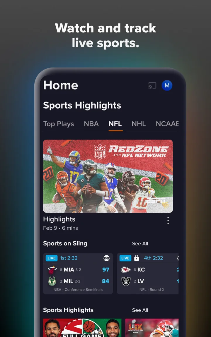 Sling: Live TV + Freestream screenshot 3