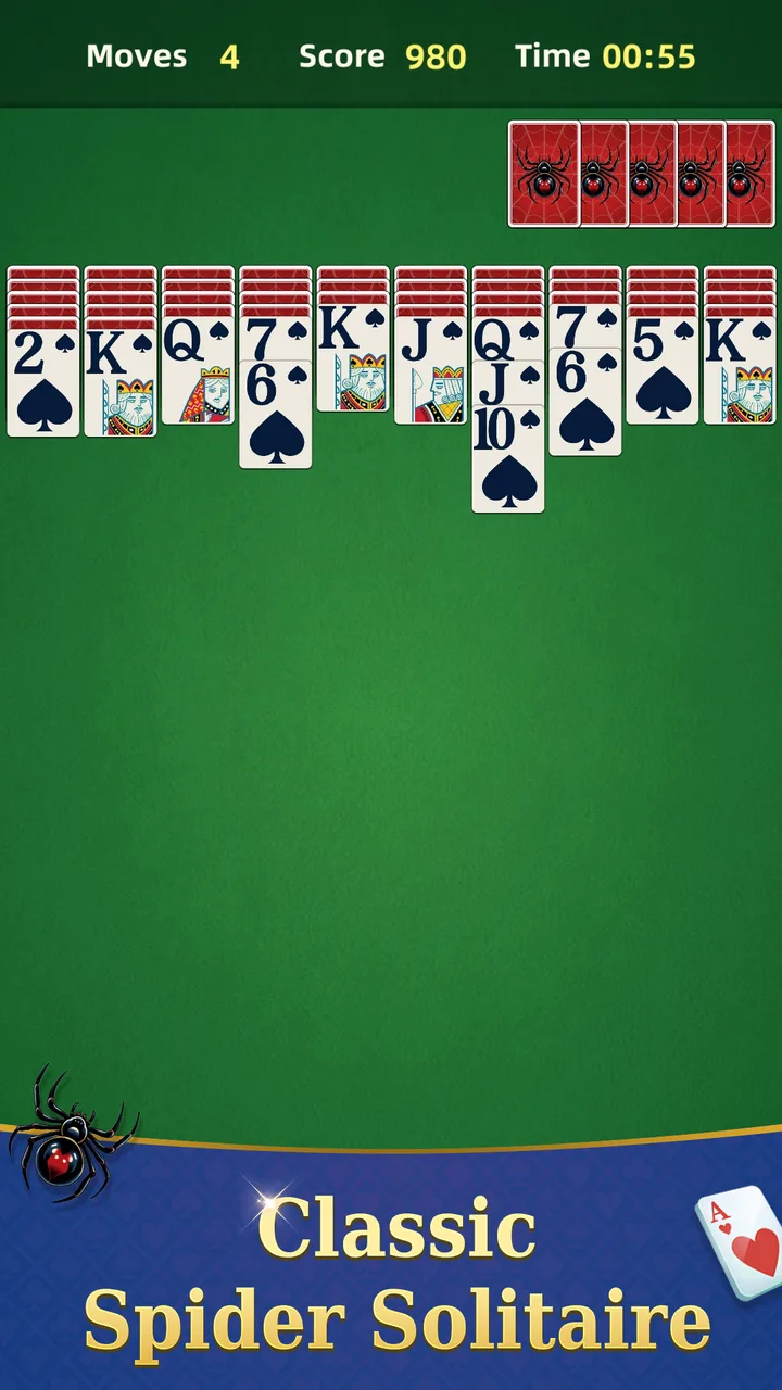 Spider Solitaire - puzzle trip screenshot 4