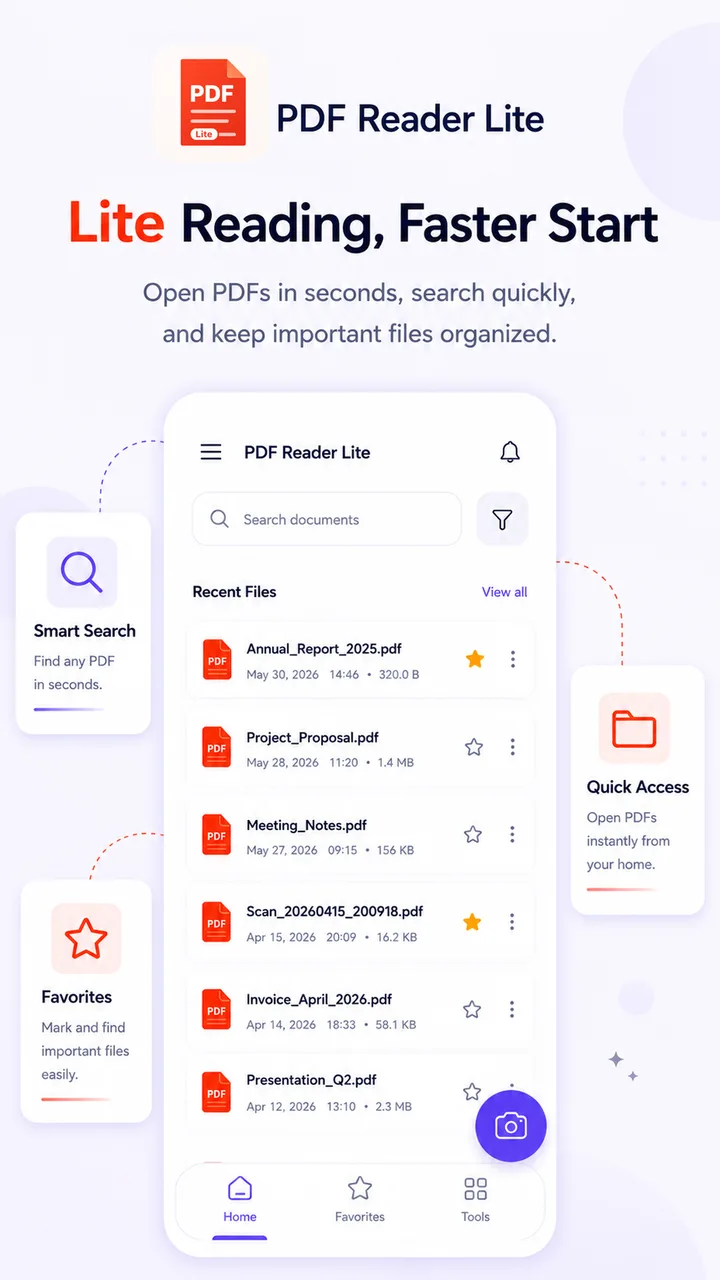 PDF Reader Lite - Fast Viewer screenshot 1