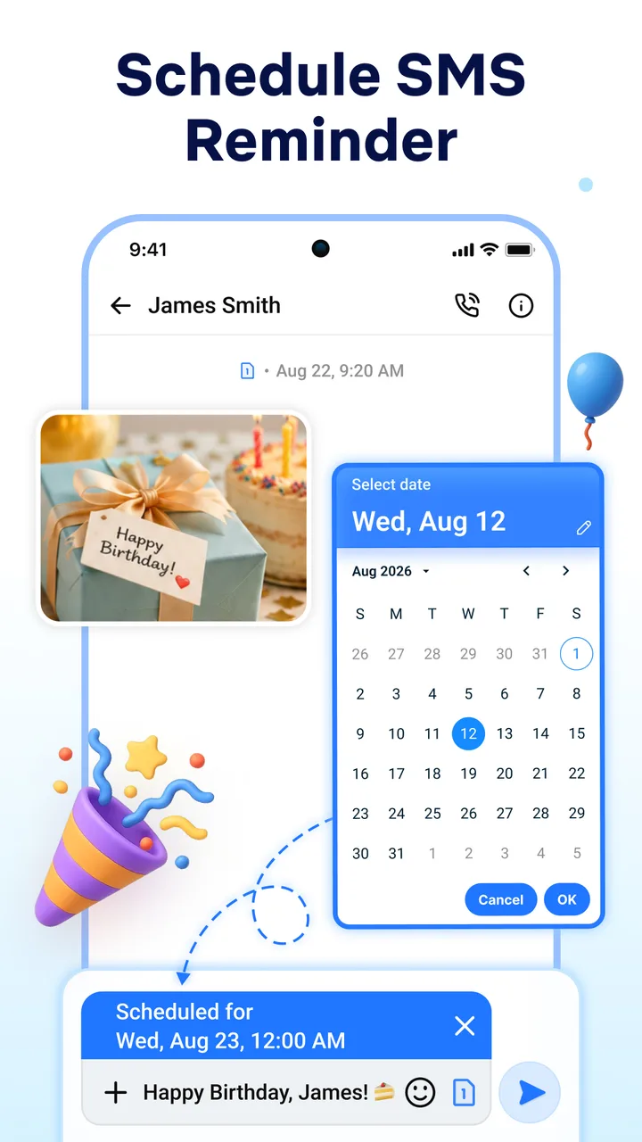 Messages - Text SMS Home screenshot 3