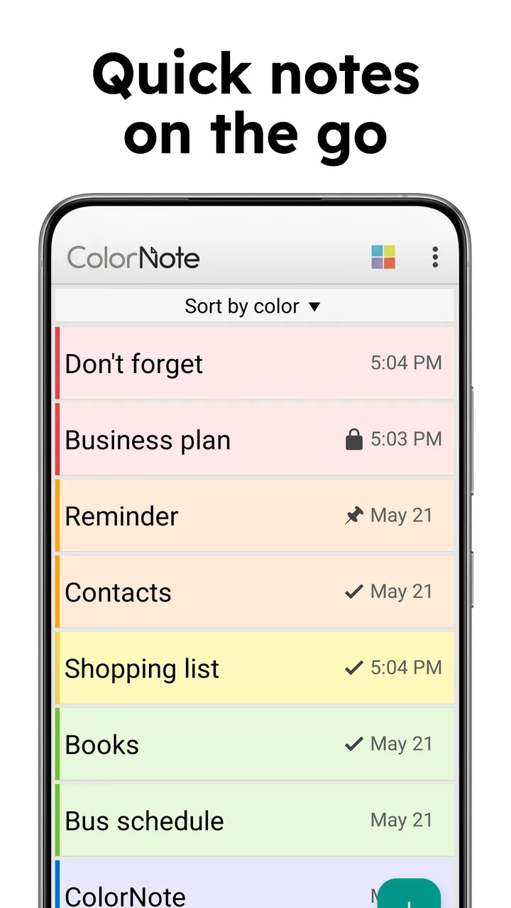 ColorNote Notepad Notes screenshot 1