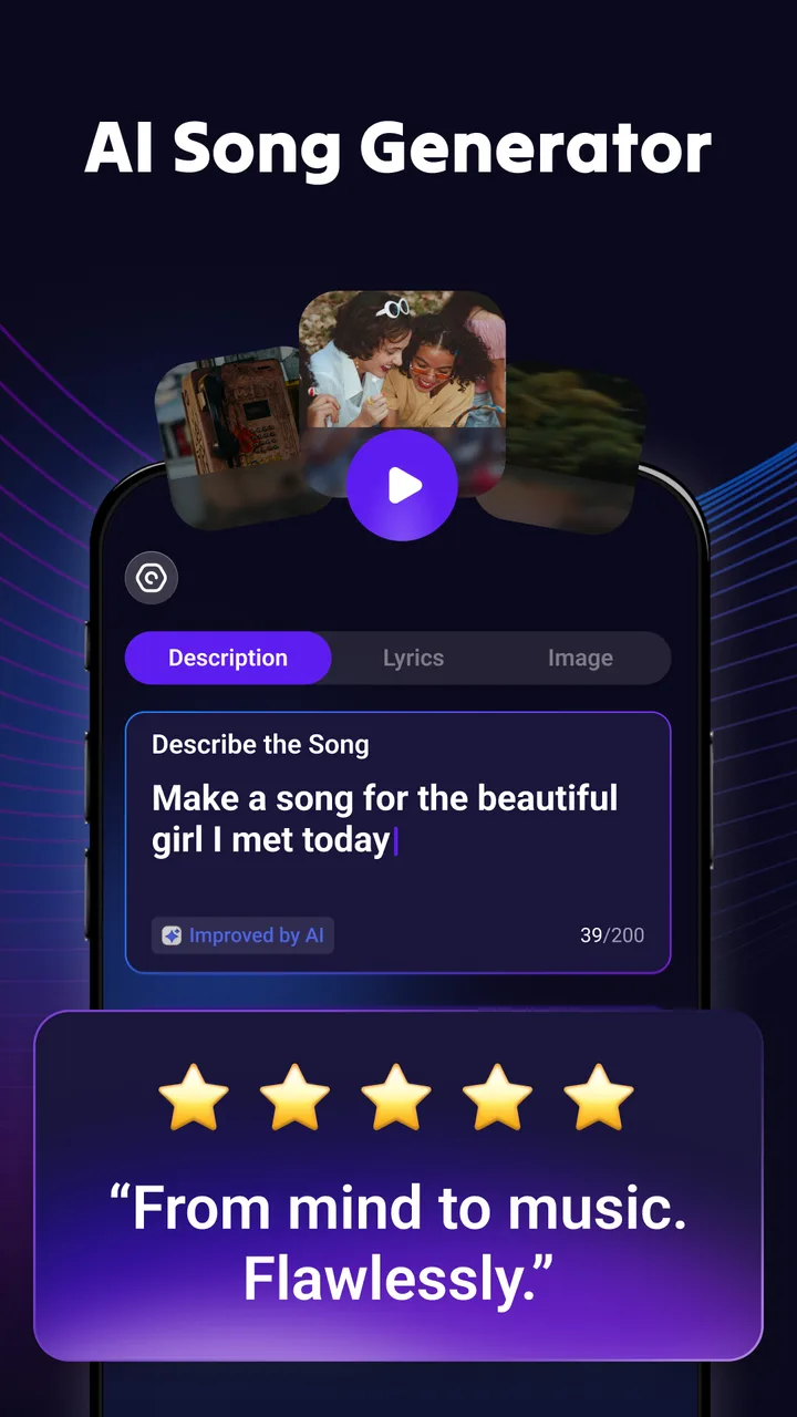 Rythmix: AI Music & Song Maker screenshot 1