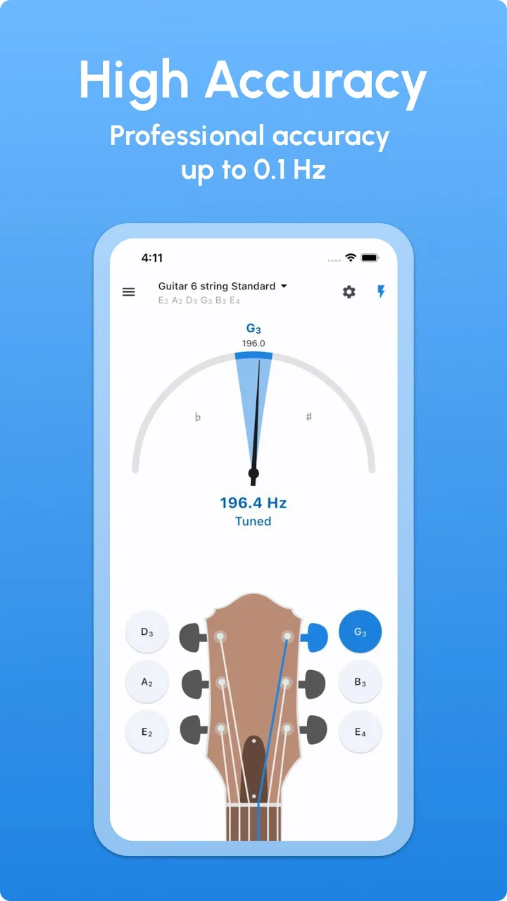 Guitar Tuner - LikeTones screenshot 3