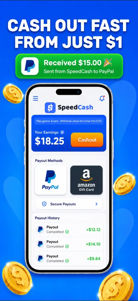 SpeedCash: Play & Earn Money screenshot 3