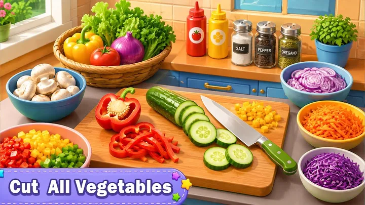 Kitchen Set Cooking Chef Time screenshot 3