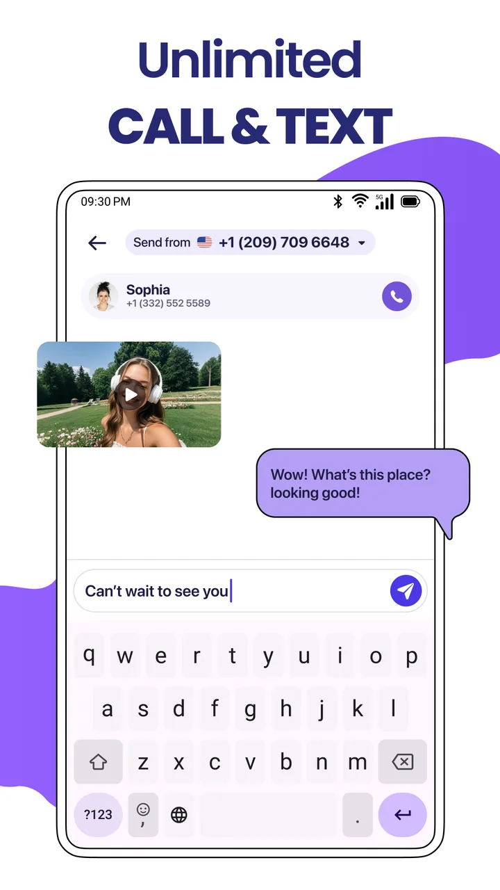 TextNum: Call + Text for Now！ screenshot 3