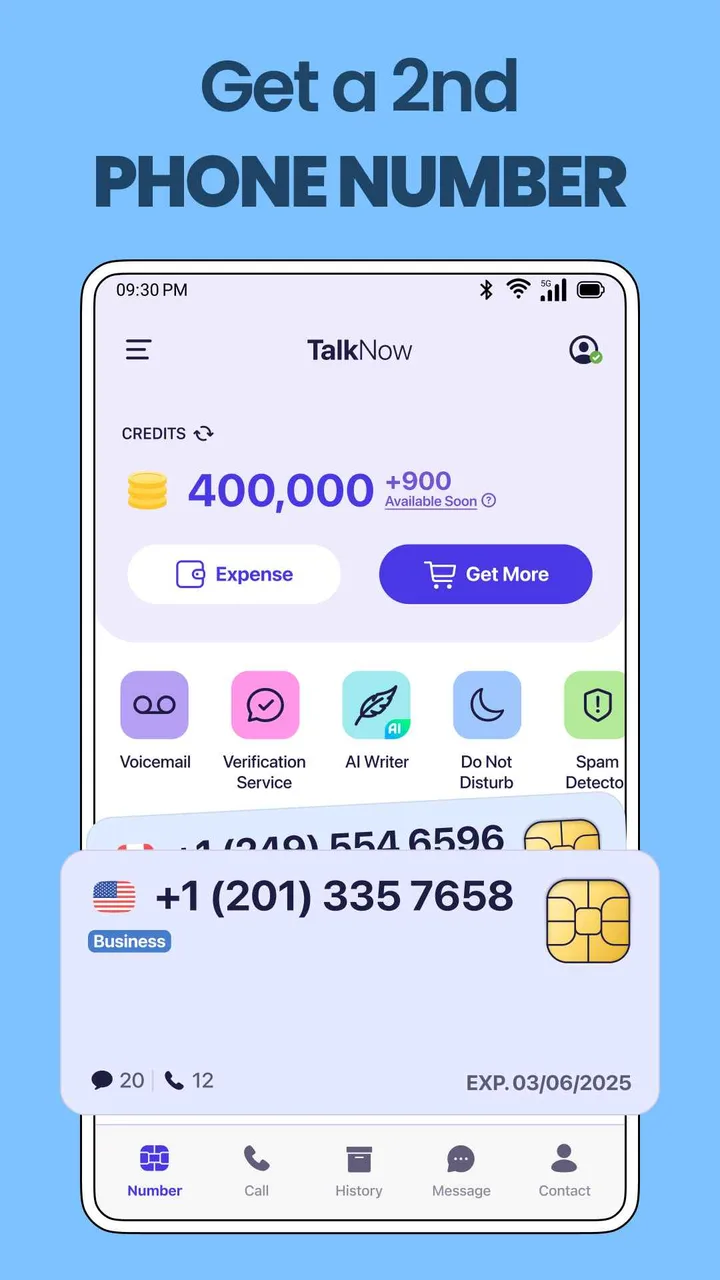 TextNum: Call + Text for Now！ screenshot 4