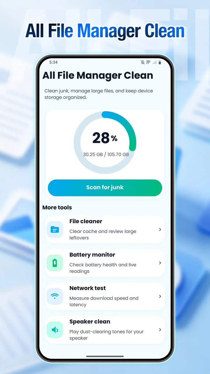 All File Manager Clean screenshot 1