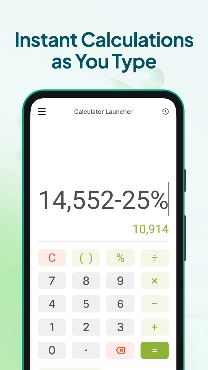 Calculator Launcher screenshot 1