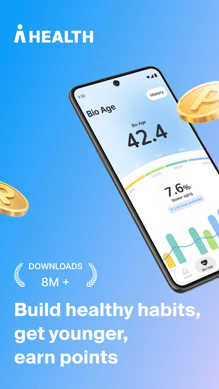 AHEALTH - formerly MoneyWalk screenshot 1