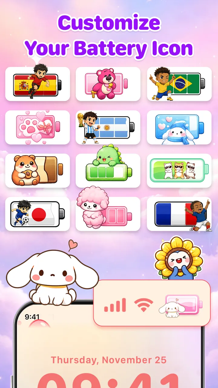Emoji Battery Icon Customize screenshot 2