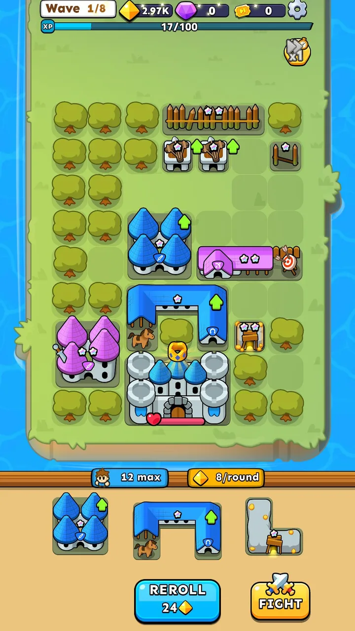 Fortress Merge: Puzzle Defense screenshot 2
