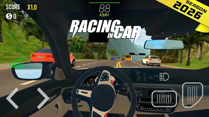 Racing in Car 2021 screenshot 1