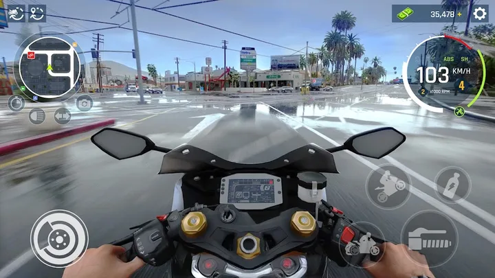 Real Moto Driving Racing World screenshot 2
