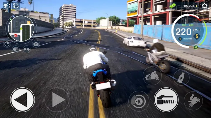 Real Moto Driving Racing World screenshot 4
